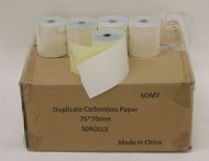 50 rolls, 3''X105-2-ply-carbonless