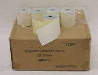 50 rolls, 3''X105-2-ply-carbonless